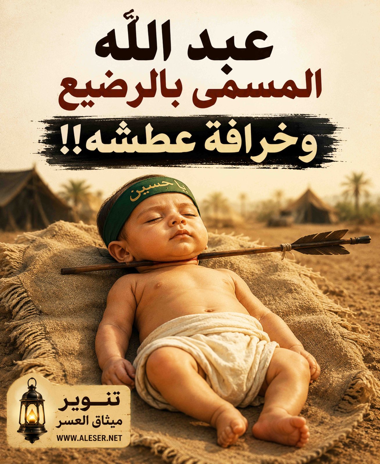 عبد الله المُسمّى بالرّضيع وخرافة عطشه!!